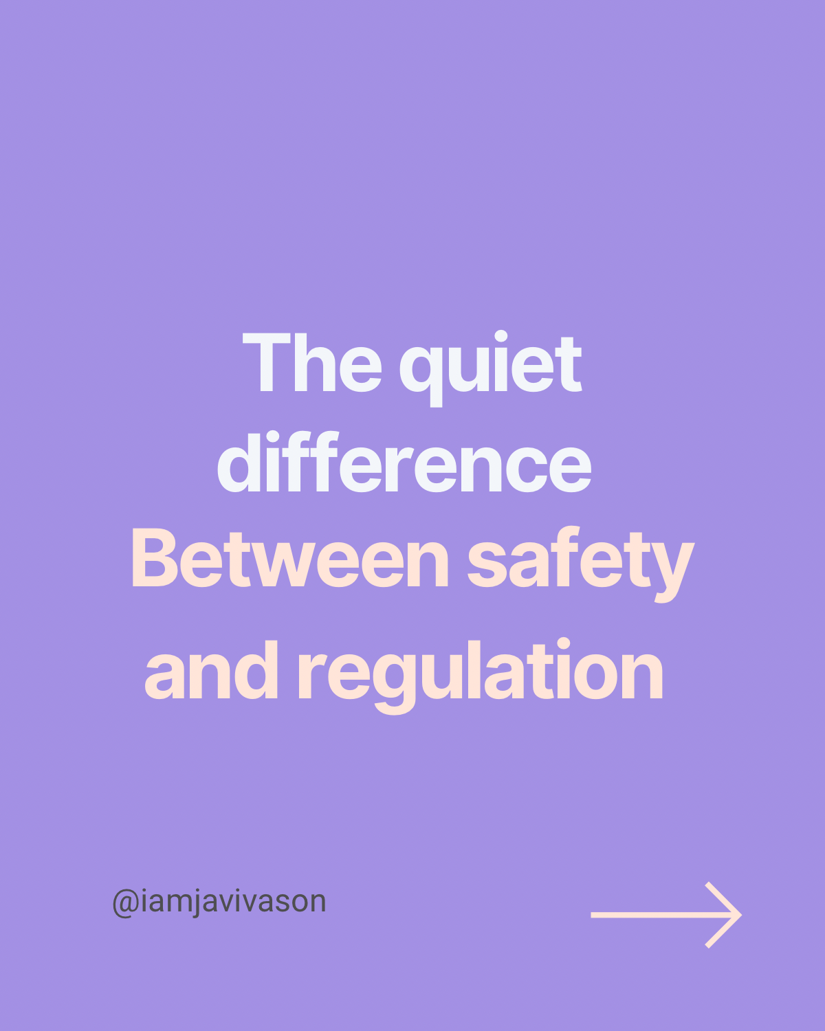 The Quiet Difference Between Safety and Regulation